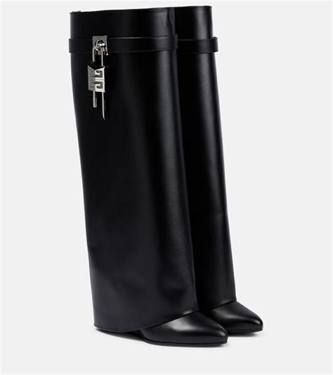 givenchy leather knee-high sheath boots replica